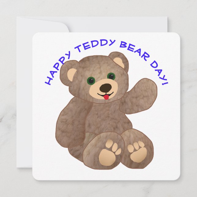 Invitation Teddy Bear Day (Devant)