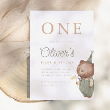 Teddy Bear Première fête d'anniversaire