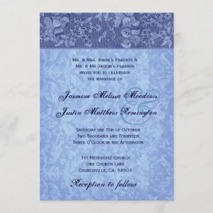 Invitation Teintes du Modèle de la Mariage damassé de la de
