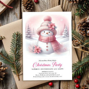 Invitation Téléchargement numérique forêt enneigée festive po