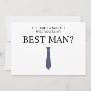 Invitation Téléchargement numérique Groomsman Card, Groomsmen