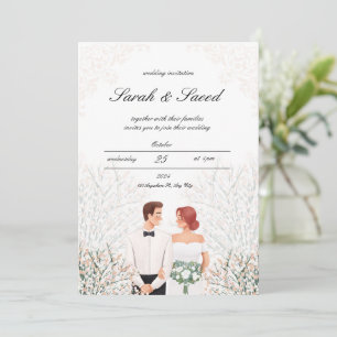 Invitation Télégramme "Mariage de rêve"