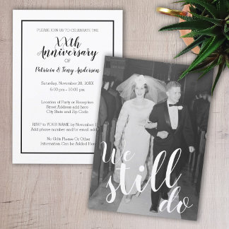 Invitation TELLE ANNÉE - Noces de mariage & Photo Nous sommes