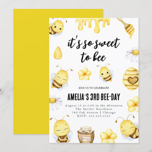 Invitation Tellement doux pour être l'invitation d'anniversai
