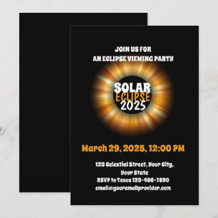 Invitation Témoin de l'éclipse solaire partielle 3/29/2025