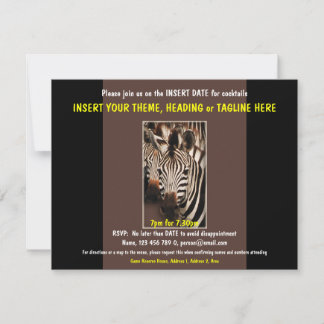 Invitation template - customizable
