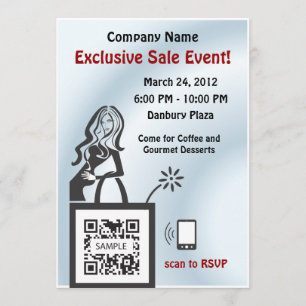 Invitation Template Shop Girl