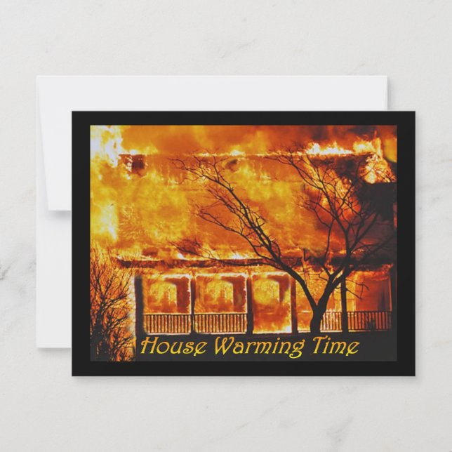 Invitation Temps de chauffage de Chambre (Devant)