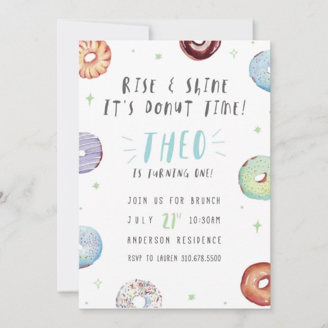 Invitation Temps de Donut (Devant)