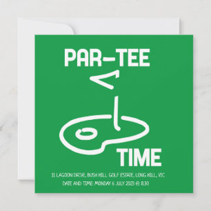 Invitation Temps partiel blanc
