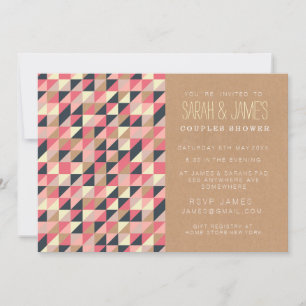 Invitation tendance Aztec Triangles Couples Shower