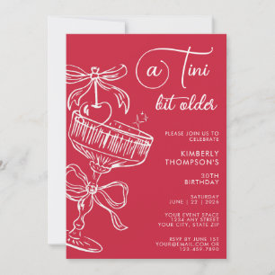 Invitation Tendance Cocktail Un Peu Plus Vieux 30e Anniversai