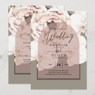 Invitation Tendance MOSS BLUSH MARIAGE Sage Dusty Rose