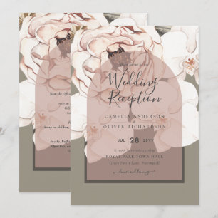 Invitation Tendance MOSS BLUSH MARIAGE Sage Dusty Rose