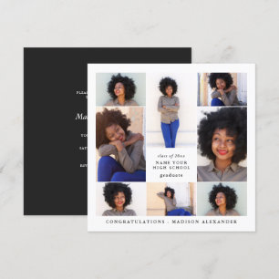 Invitation Tendance Photo Collage Graduation Party
