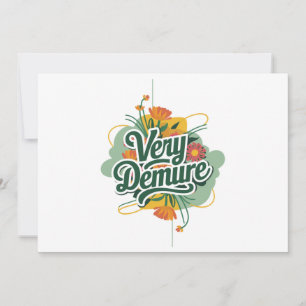 Invitation Tendance Très Décente Très Réfléchie Décente & Réf