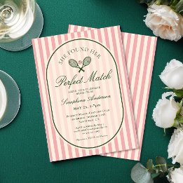 Invitation Tennis de mariage parfait pour une fête prénuptial