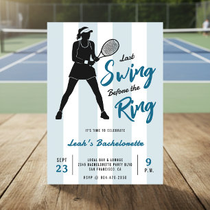 Invitation Tennis Enterrement de Vie de Célibataire Dernier S