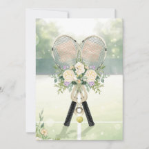 Tennis Sauvegardez la date pour le mariage de joue