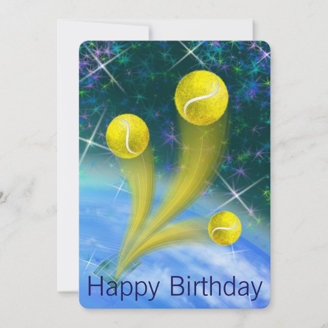 Invitation Tennis Victory Anniversaire (Devant)