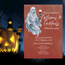 Tenue de fantôme effrayant Cocktail Soirée Hallowe