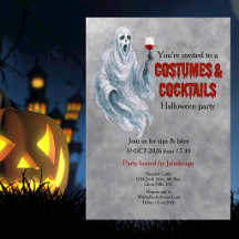 Tenue de fantôme effrayant Cocktail Soirée Hallowe
