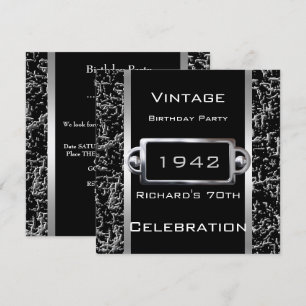 Invitation Tenue de soirée style Image Black Metal vintage an