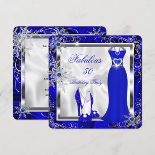 Invitation Tenue fabuleuse pour une soirée royale Robe bleue 