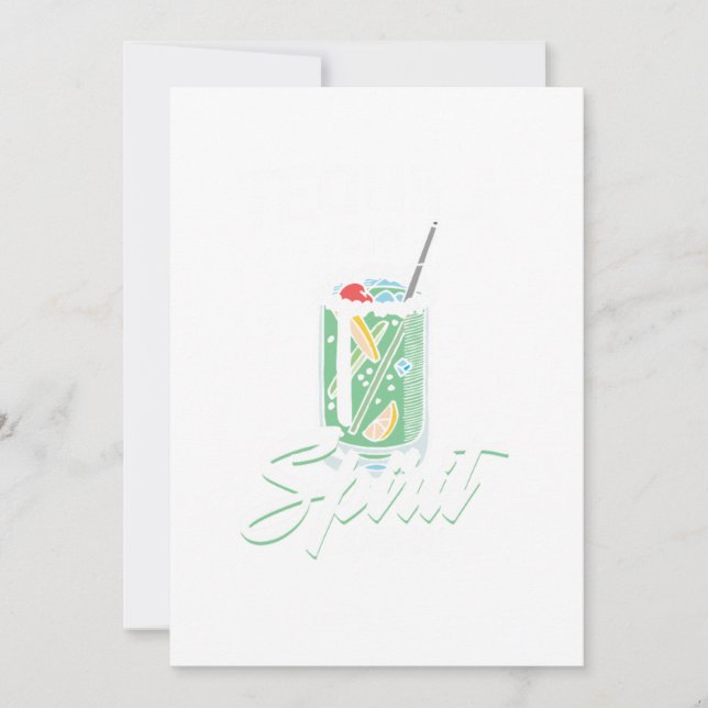 Invitation Tequila Is My Spirit Animal Funny Tequila Gift (Devant)