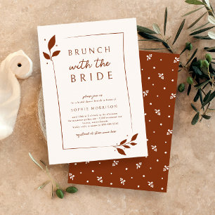 Invitation Terracotta Botanique Brunch Bride Fête des mariées