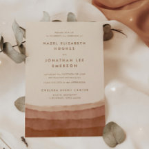 Terracotta Ombre | Invitat Mariage minimaliste Boh