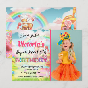 Invitation Terre de Candy fête d'anniversaire Photo