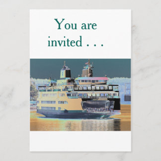 Invitation terre de ferry de l'île | de San Juan de ferry de