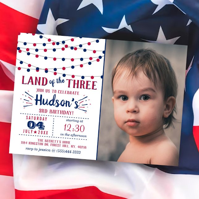Invitation Terre Des Trois ! 4 juillet 3ème anniversaire (Créateur téléchargé)