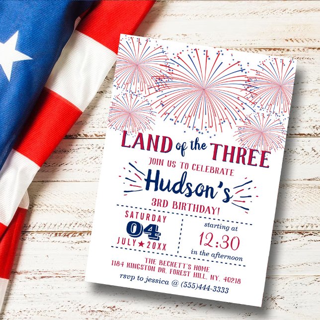 Invitation Terre Des Trois ! 4 juillet 3ème anniversaire (Créateur téléchargé)