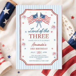 Invitation Terre des Trois 4 juillet Patriotique 3e Anniversa