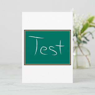 Invitation Test Chalkboard School