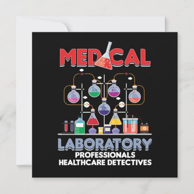 Invitation Test de médecine de laboratoire Médicale Tu (Devant)