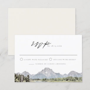 Invitation TETON NATIONAL PARC Skyline Destination RSVP