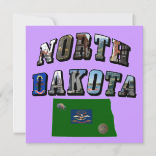 Invitation Texte de l'image du Dakota du Nord
