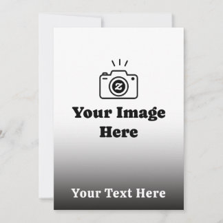 Invitation Texte et image personnalisés avec dégradé