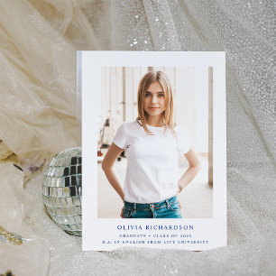 Invitation Texte et photo simple et élégant   Graduation 2023