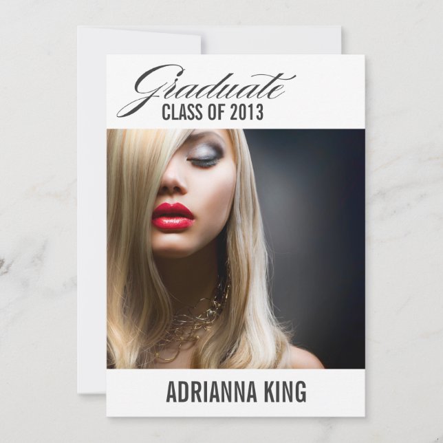 Invitation Texte licencié de gris de charbon de bois du (Devant)