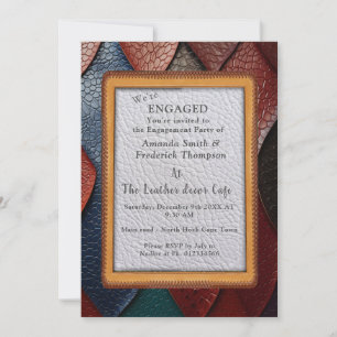 Invitation Texture en cuir artistique