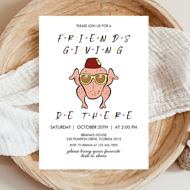 Invitation Thanksgiving (Créateur téléchargé)