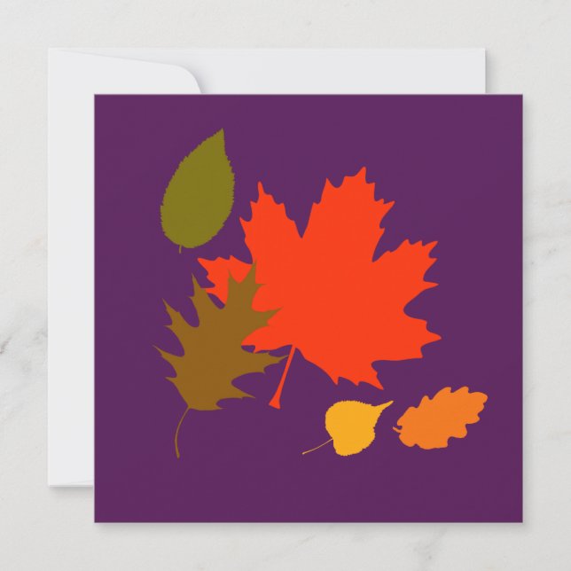 Invitation Thanksgiving contemporain (Devant)