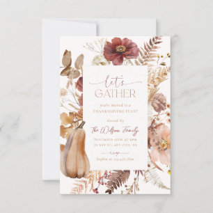 Invitation Thanksgiving Friendsgiving Dîner
