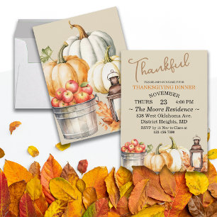 Invitation Thanksgiving Friendsgiving Dîner sur mesure