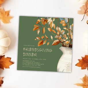 Invitation Thanksgiving Moderne Russe Convivial