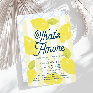 Invitation That's Amore Hand-Painted Lemon Bridal Shower